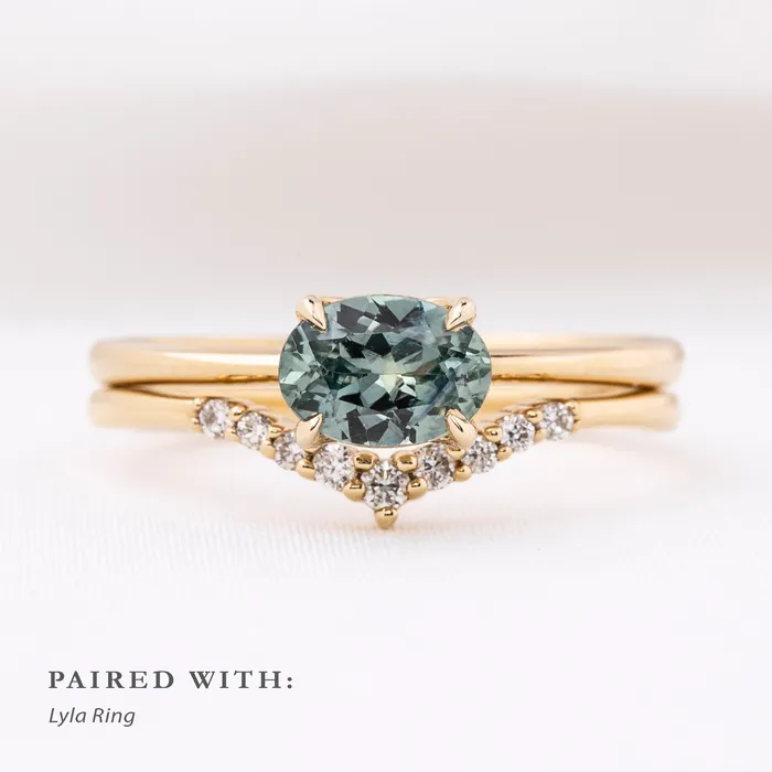 Envero Jewelry Rings Sara Ring 104ct Light Blue Green Oval Montana Sapphire 14K Yellow Gold One of a kind Envero Jewelry Rings Sara Ring 104ct Light Blue Green Oval Montana Sapphire 14K Yellow Gold One of a kind