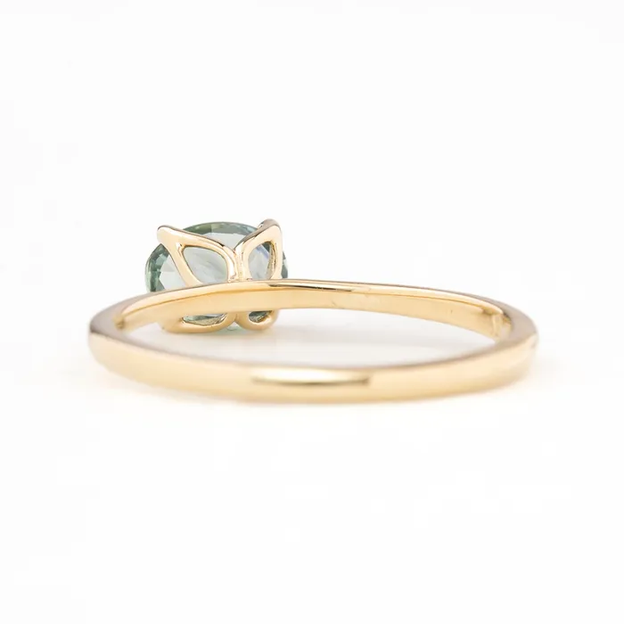 Envero Jewelry Rings Sara Ring 104ct Light Blue Green Oval Montana Sapphire 14K Yellow Gold One of a kind Envero Jewelry Rings Sara Ring 104ct Light Blue Green Oval Montana Sapphire 14K Yellow Gold One of a kind