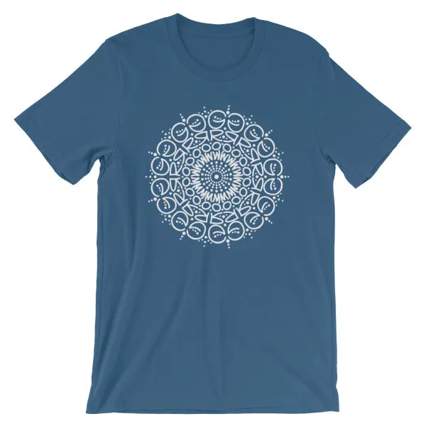 Grow Mandala ShortSleeve Unisex TShirt HeidiJHale Designs Earrings