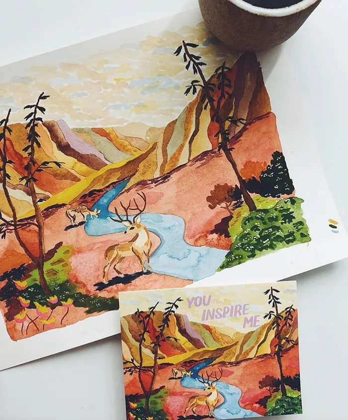 You Inspire Me Card Small Adventure Necklaces