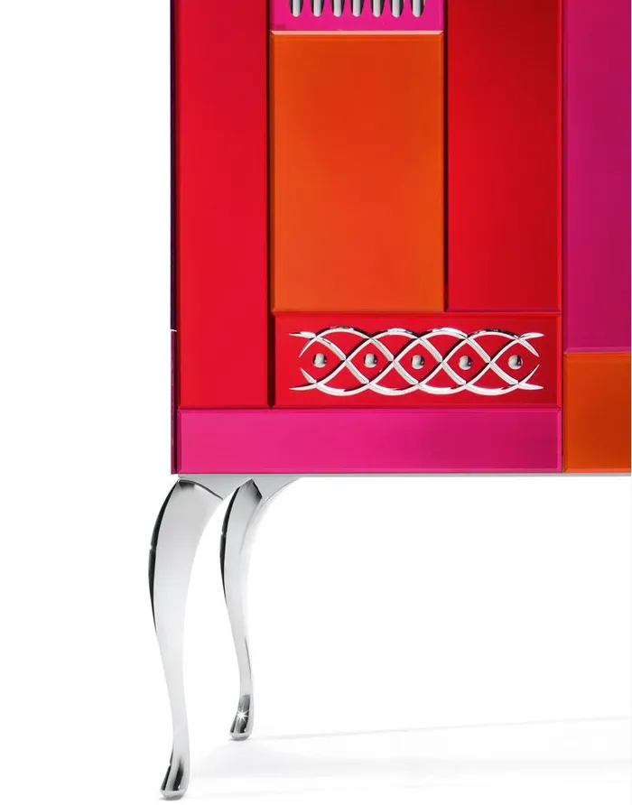MuranoVItrum Home Decor Necklaces Good Mood Red Bar Art 7010