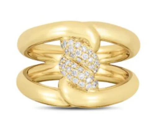 ROBERTO COIN Roberto Coin 18K Yellow Gold Cialoma Diamond Ring Rings