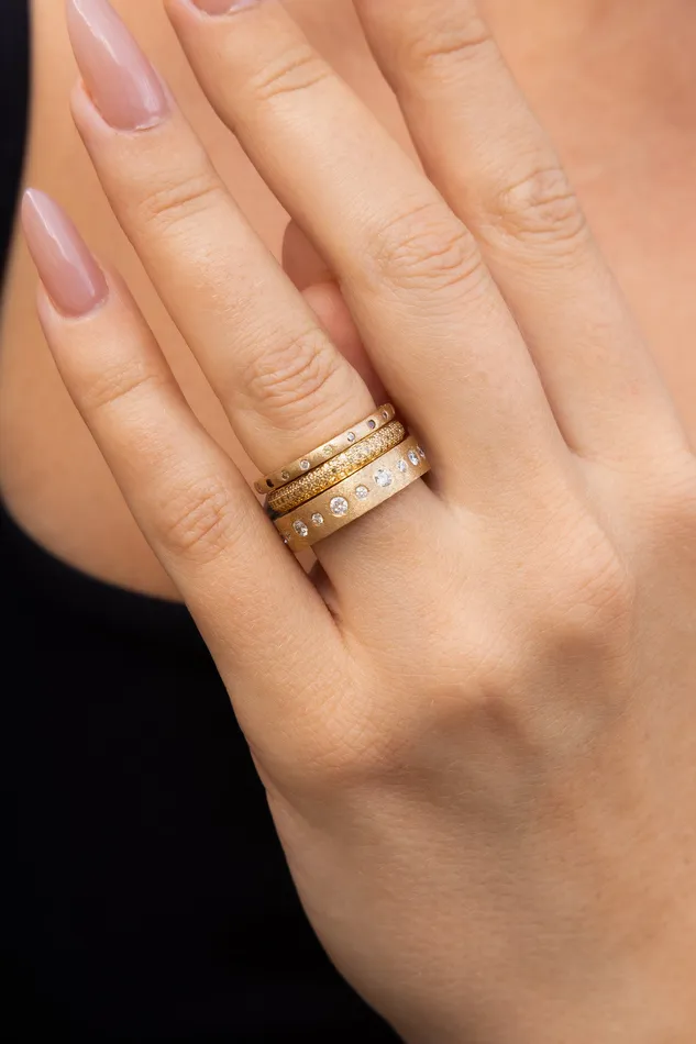 Sethi Couture Rings Modern Dunes White Diamond Band