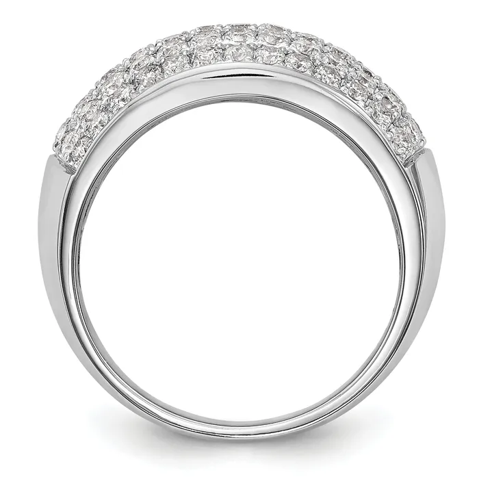 170ct CZ Solid Real 14K White Gold Wedding Band Ring Goldia Rings