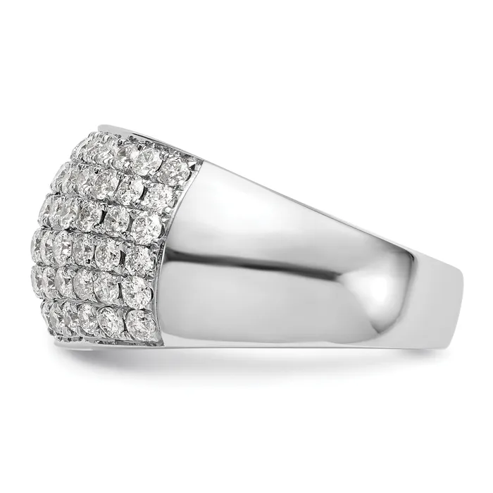 170ct CZ Solid Real 14K White Gold Wedding Band Ring Goldia Rings