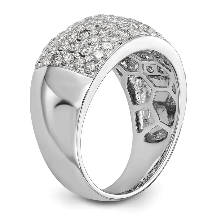 170ct CZ Solid Real 14K White Gold Wedding Band Ring Goldia Rings