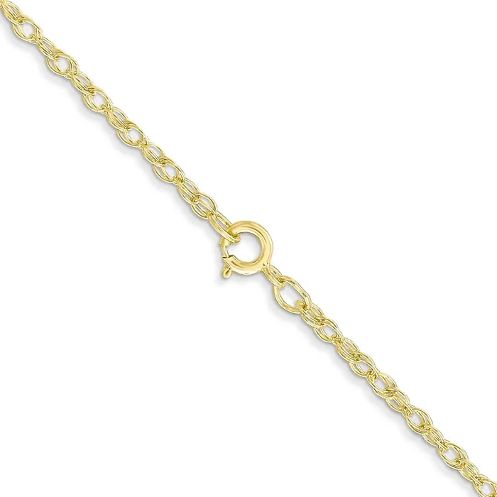 10K Yellow Gold 135mm Carded Cable Rope Chain Necklace QGold Necklaces 10K Yellow Gold 135mm Carded Cable Rope Chain Necklace QGold Necklaces
