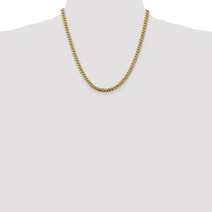 14K 20 inch 5mm Solid Miami Cuban Link with Lobster Clasp Chain Necklace MDS Necklaces 14K 20 inch 5mm Solid Miami Cuban Link with Lobster Clasp Chain Necklace MDS Necklaces