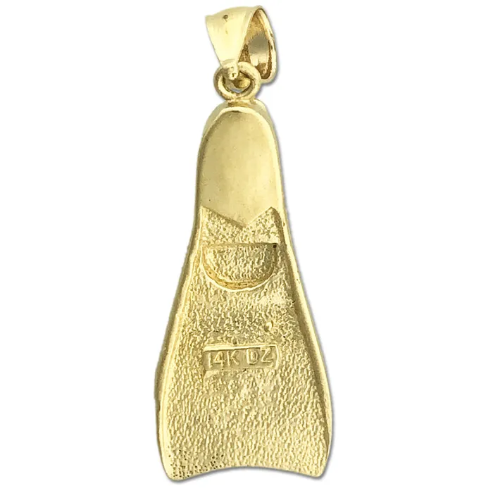 14K Gold 3D Flipper Pendant Goldia Necklaces