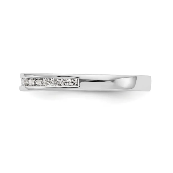 14K White Gold Diamond Channel Band Goldiacom Rings
