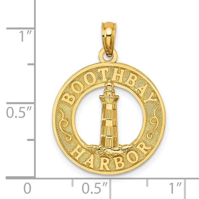Charm Necklaces Goldia 14k Yellow Gold BOOTHBAY HARBOR Lighthouse Charm