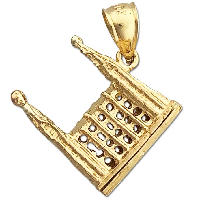 Goldia Charm Necklaces 14K Gold 3D Mormon Temple Charm
