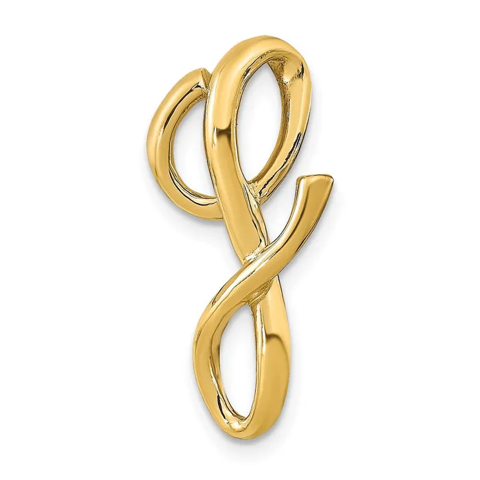 Goldia Necklaces 14k Yellow Gold Polished Letter G Initial Slide
