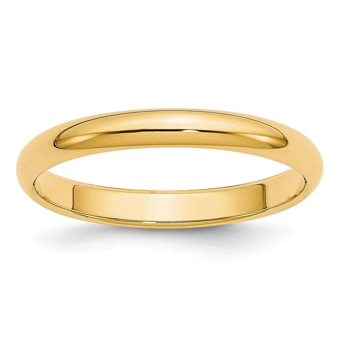 Goldia Rings Solid 18K Yellow Gold 3mm HalfRound Wedding MensWomens Wedding Band Ring Size 12 Goldia Rings Solid 18K Yellow Gold 3mm HalfRound Wedding MensWomens Wedding Band Ring Size 12
