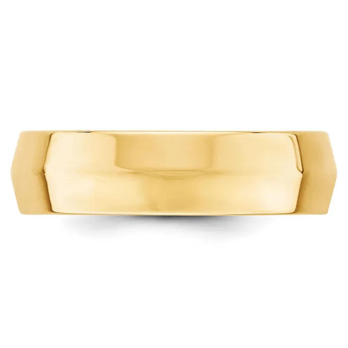 Goldia Rings Solid 18K Yellow Gold 6mm Knife Edge Comfort Fit MensWomens Wedding Band Ring Size 4 Goldia Rings Solid 18K Yellow Gold 6mm Knife Edge Comfort Fit MensWomens Wedding Band Ring Size 4