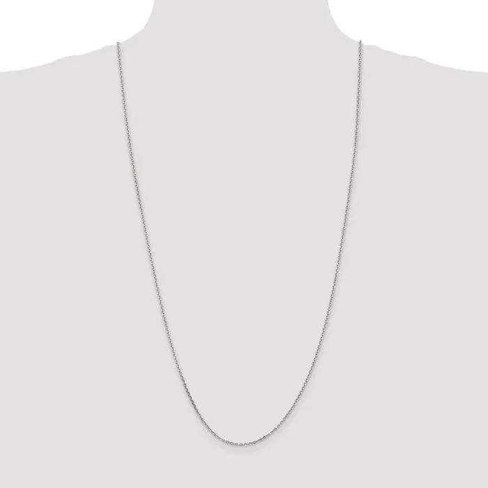 MDS 14K White Gold 30 inch 165mm Diamondcut Cable with Lobster Clasp Chain Necklace Necklaces MDS 14K White Gold 30 inch 165mm Diamondcut Cable with Lobster Clasp Chain Necklace Necklaces