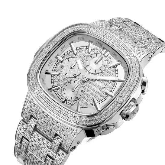 Original JBW Platinum Series Chronograph Silvertone Dial Mens Watch PS545B JMS always Rings Original JBW Platinum Series Chronograph Silvertone Dial Mens Watch PS545B JMS always Rings