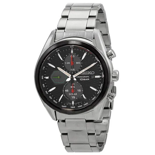 Original Seiko Chronograph Black Dial Stainless Steel Mens Watch SSC803 JMS always Bracelets Original Seiko Chronograph Black Dial Stainless Steel Mens Watch SSC803 JMS always Bracelets