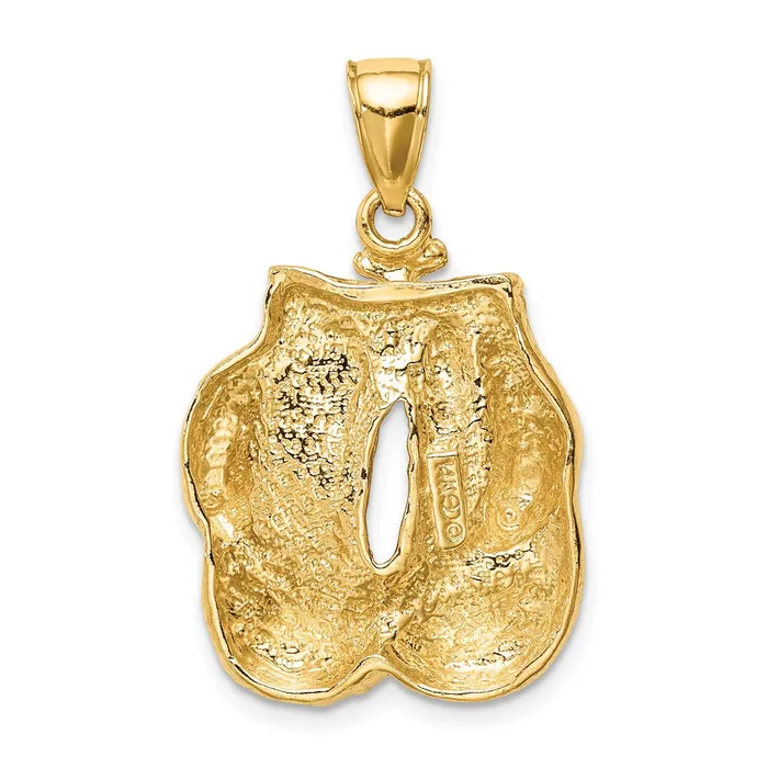 PreStyled Sets Goldia 14k Yellow Gold Solid Polished OpenBacked Boxing Gloves Pendant