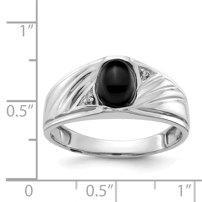Rings 14k White Gold AAA Real Diamond mens ring Goldiacom