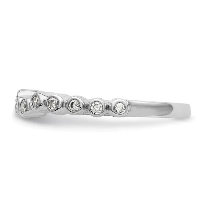 Rings Goldia 016ct CZ Solid Real 14k White Polished Matching Wedding Wedding Band Ring