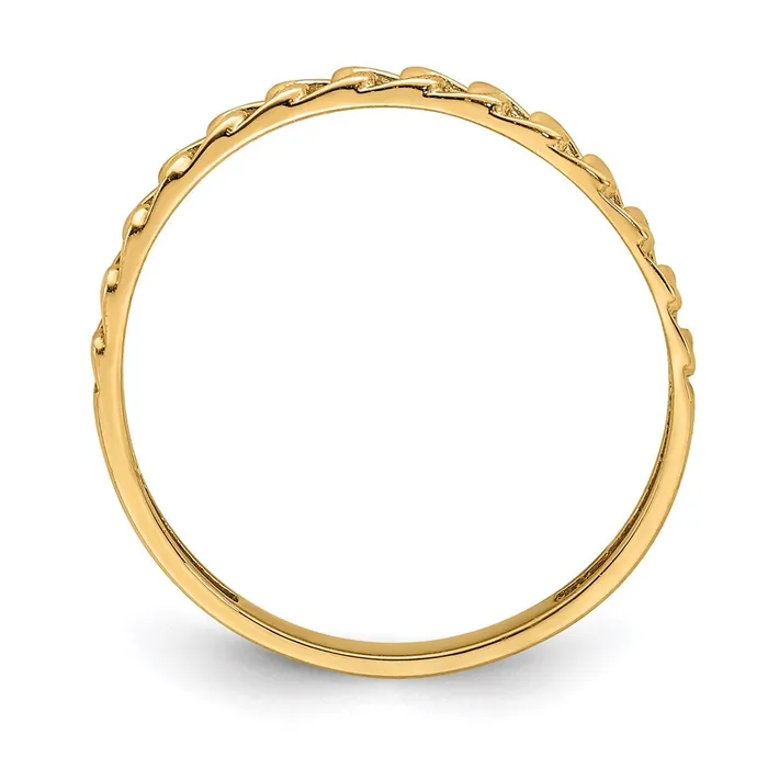 Rings Goldia 14K Rose Gold Link Design Ring