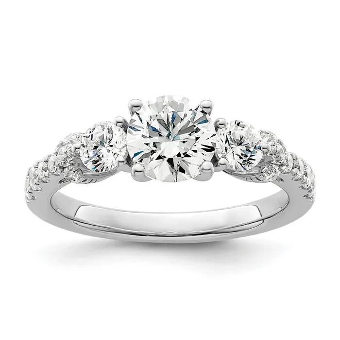 Rings Goldia 14k White Gold 34 Ct Lab Grown Diamond VSSI G 1 Ct Center Engagement Ring