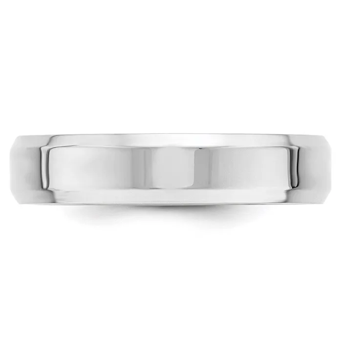 Rings Goldia Solid 10K White Gold 5mm Bevel Edge Comfort Fit MensWomens Wedding Band Ring Size 13 Rings Goldia Solid 10K White Gold 5mm Bevel Edge Comfort Fit MensWomens Wedding Band Ring Size 13