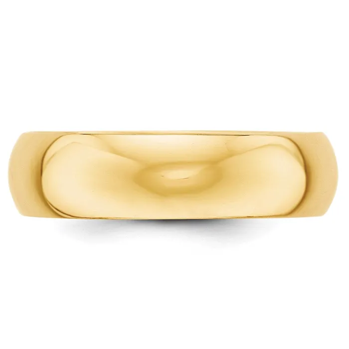Rings Solid 10K Yellow Gold 6mm HalfRound Wedding MensWomens Wedding Band Ring Size 11 Goldia Rings Solid 10K Yellow Gold 6mm HalfRound Wedding MensWomens Wedding Band Ring Size 11 Goldia