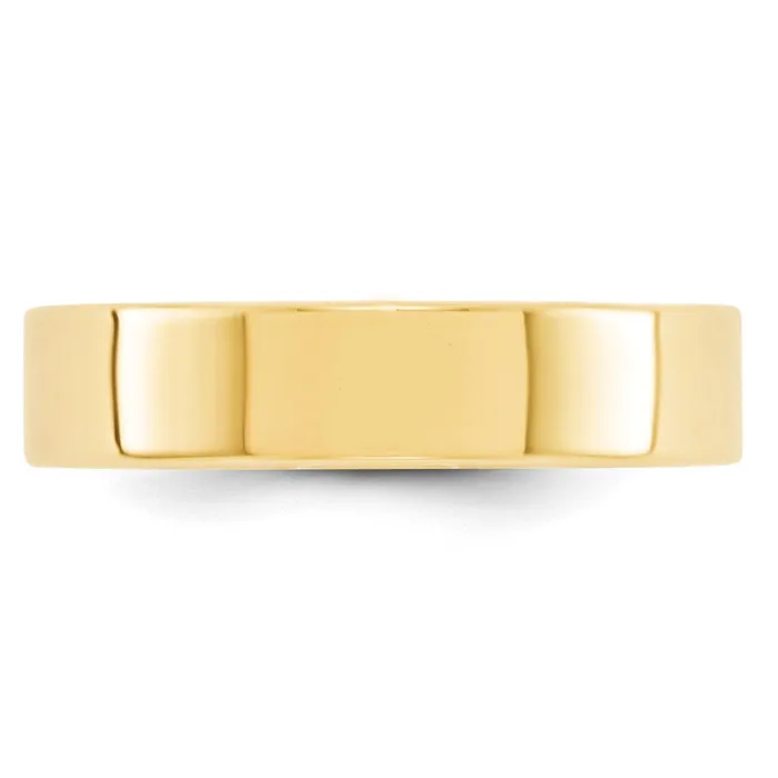 Rings Solid 14K Yellow Gold 5mm Light Weight Flat MensWomens Wedding Band Ring Size 75 Goldia Rings Solid 14K Yellow Gold 5mm Light Weight Flat MensWomens Wedding Band Ring Size 75 Goldia