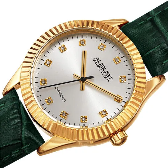 Watches JMS always Original August Steiner Quartz Diamond Silver Dial Ladies Watch AS8277GN Watches JMS always Original August Steiner Quartz Diamond Silver Dial Ladies Watch AS8277GN