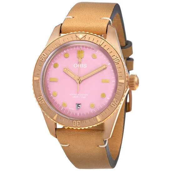 Watches JMS always Original Oris Divers Sixty Five Automatic Pink Dial Unisex Watch 01 733 7771 315807 5 19 04BR Watches JMS always Original Oris Divers Sixty Five Automatic Pink Dial Unisex Watch 01 733 7771 315807 5 19 04BR